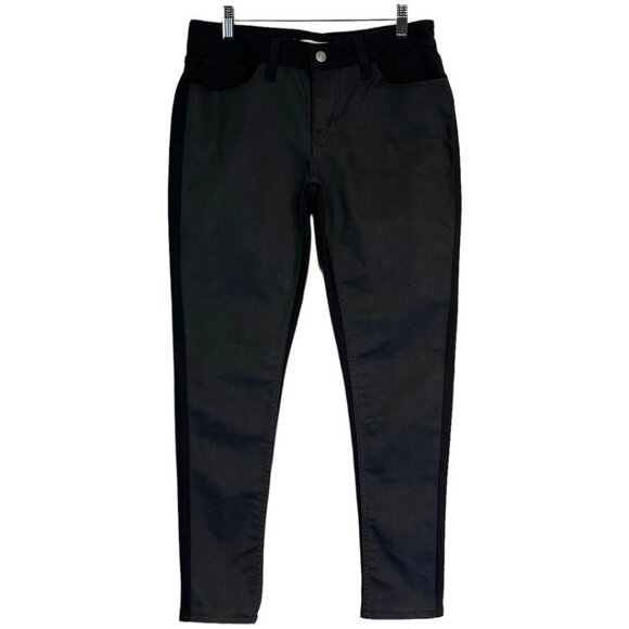 Levi's Denim - Levis Womens 535 Super Skinny Jeans Size 29 Two Tone Black Neutral Denim